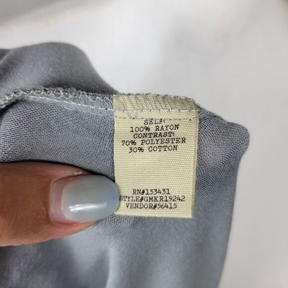 NWT Gimmicks Eyelash Lace Tank Top. Gray M#26 - Picture 15 of 16